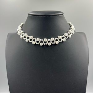 One of a Kind • Handmade Choker Necklace • Sterling Silver • Adjustable